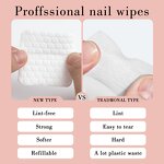 Nail Removal Pads Supplier - Professional Pearl Cotton Lint-Free PE Polish Remover