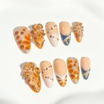 Summer Fruit Nails Factory - 3D Soft Gel Handmade 24Pcs Strawberry False Nails