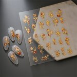 3D Nail Sticker Supplier - Wholesale Mini Gold Pattern Art Luxury Design Accessories