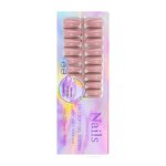 Gradient Nail Tips Supplier - Luxury 150pcs French Pink Almond Square Press on Tips