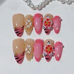 Gel Press Nails Manufacturer - Wholesale 10pcs Customized 3D Almond Stiletto