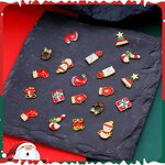 Christmas Nail Charms Supplier - Alloy Tree Cute Cartoon 20 Grids 3D Accessories