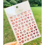 Valentine Nail Stickers Supplier - New Hot Selling Red Lips Love Mini Nail Decals
