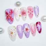 Ocean Nail Art Factory - 100% High Quality Almond Stiletto Detachable Patches