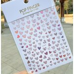 Valentine Nail Stickers Supplier - New Hot Selling Red Lips Love Mini Nail Decals