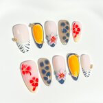 Summer Fruit Nails Factory - 3D Soft Gel Handmade 24Pcs Strawberry False Nails
