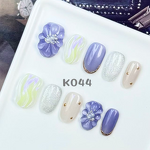 INS Flower Nails Factory - Handmade Quality Yellow Green False Press PMMA Removable