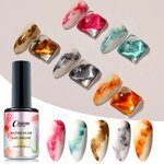 Watercolor Gel Polish Supplier - 10-color 15ml Gradient Bloom Gel Soak Off UV LED