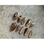 Luxury Acrylic Nails Factory - 10pcs Hand Painted Gel Press Stiletto Pattern Salon