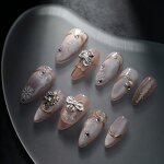 Christmas Press on Nails Supplier - 2025 New Hot Selling Handmade Tree Snowflakes