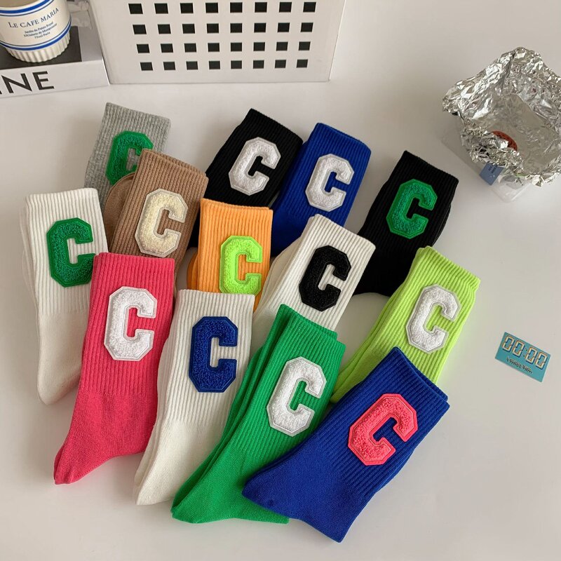 Sports Couple Socks Factory - Custom Three-dimensional Big C Trend Ins Street
