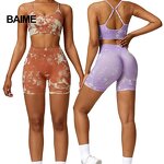 Women Workout Clothes Factory - Sports Bra High Waist Leggings Set Print