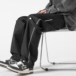 Wide Leg Cargo Pants Factory - Fashion New Loose Zipper American Retro Trousers