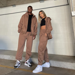 Zip up Hoodie Set Factory - Custom Logo Men Women Unisex Sweatsuit Tracksuit