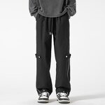 Wide Leg Cargo Pants Factory - Fashion New Loose Zipper American Retro Trousers