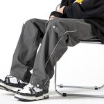 Wide Leg Cargo Pants Factory - Fashion New Loose Zipper American Retro Trousers