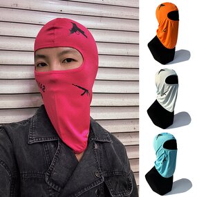 Printed Ski Mask Supplier - Hip Hop Style Eco-friendly Customized Color One Hole