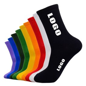 Men's Sport Socks Manufacturer - High Quality Customised Logo Crew Cotton Quick Dry