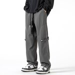 Wide Leg Cargo Pants Factory - Fashion New Loose Zipper American Retro Trousers