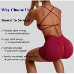 Women Sportswear Set Supplier - Gym Fitness Seamless High Waist Leggings Crop Top