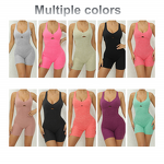 Girls Active Wear Supplier - Custom Logo Yoga Jumpsuit One Piece Romper