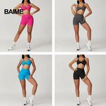 Women Workout Set Factory - 2 Pcs Shorts Bra Seamless Yoga Sets