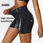 Leopard Print Yoga Set Supplier - Seamless Pants Stretch High Waist Shorts