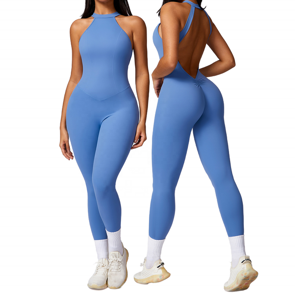 Summer Jumpsuit Factory - One Piece Straps Sexy Gym Workout Yoga Jumpsuit