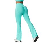 Women Sport Wear Sets Factory - Sexy High Waist Quick Dry Flare Pants