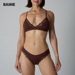 Women Lingerie Set Supplier - Wholesale Sexy Lace Bra Panty Set Deep V Shape