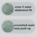 Women Gym Leggings Set Supplier - Custom Logo Crop Top Flare Pants Scrunched Hip