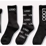 Dress Socks Supplier - High Quality Cotton Men Women Custom Logo Crew Ankle