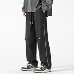 Wide Leg Cargo Pants Factory - Fashion New Loose Zipper American Retro Trousers