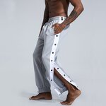 Men Track Pants Factory - Plush Split Side Striped Active Tearaway Sweatpants