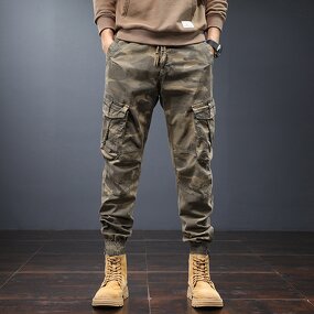 Mens Cargo Jeans Supplier - Wholesale Windproof Worsted Mid Waist Zipper Fly
