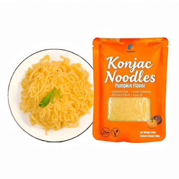 Konjac Pumpkin Noodles Manufacturer - Low Carb 0 Sugar High Fiber