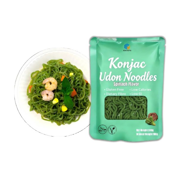 Shirataki Noodles Manufacturer - Hot Selling Low Calorie High Fiber Spinach