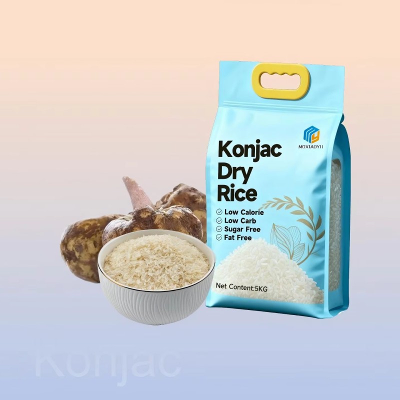 Konjac Dry Rice Manufacturer - OEM 5KG Sugar Free Vegetarian