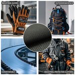 PU Coated Fabric - Woven 0.76mm Aramid Nylon Spandex for Protective Clothing