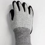 Cut Resistant Gloves - EN 388 Level 5 Black Nitrile Coated HPPE Anti-Slip