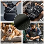 Anti-Stab Fabric - Reinforced A6 Cut Resistant 380GSM HPPE Polyester TPU Coated