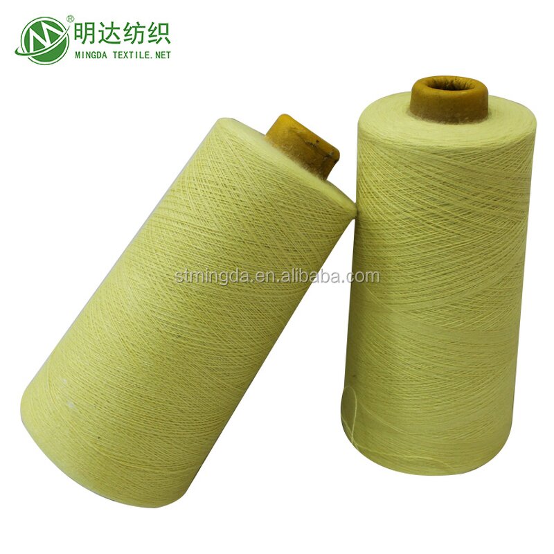 Para Aramid Spun Yarn - Fire Proof Cut Resistant Raw Yellow