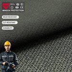 PU Coated Fabric - Woven 0.76mm Aramid Nylon Spandex for Protective Clothing