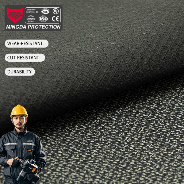 PU Coated Fabric - Woven 0.76mm Aramid Nylon Spandex for Protective Clothing