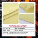 Para Aramid Woven Fabric - 100% 280gsm for Heavy Machinery Wear-Resistant Gaskets