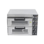 Electric Pizza Oven - Commercial for Bakery Restaurant Double Stainless Steel Cooking
