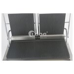 Contact Grill - Stainless Steel Factory Price Grooved Electric Panini Press Double