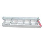 Bain Marie - Hotel Restaurant Electric Countertop Commercial Stainless Steel Food Warmer
