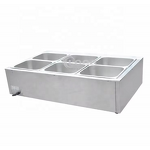 Bain Marie - Restaurant Equipment Electric Commercial 6 Pots Food and Soup Warmer
