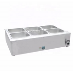Bain Marie - Restaurant Equipment Electric Commercial 6 Pots Food and Soup Warmer